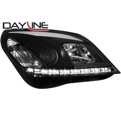 Faros Delanteros + Drl Op Astra H 10/03- Black