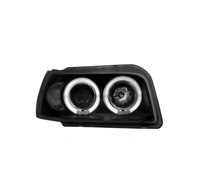 Faros Renault Clio I 90-98 _ 2  Angel Eyes De Luz De Posición _ Negro