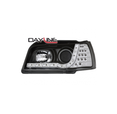 Faros Luz Diurna Renault Clio I 90-96_ _Negro