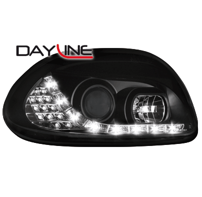 Faros Luz Diurna Renault Clio Ii 98-00_ _Negro