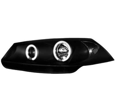 Faros Renault Megane 03+ _ 2 Angel Eyes (Ojos De Ángel) _ Negro
