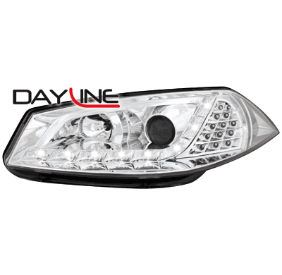 Faros Luz Diurna Renault Megane 03+_