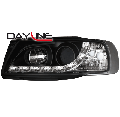 Faros Luz Diurna Seat Ibiza 6k 93-00_Negro