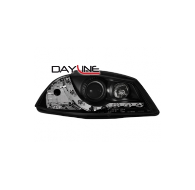 Faros Luz Diurna Seat Ibiza 6l 02-08 _ _Negros