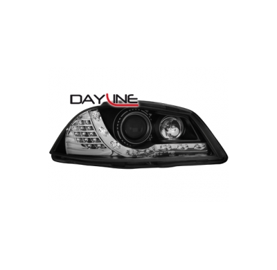 Faros Luz Diurna Seat Ibiza 6l 03-08 _Tfl-Optik _ Negros