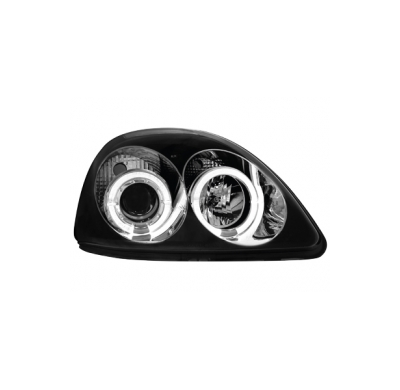 Faros Toyota Yaris 98-04 _ 2 Angel Eyes (Ojos De Ángel) _ Negro