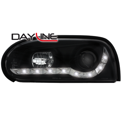 Faros Luz Diurna Vw Golf Iii 91-98_ Negro