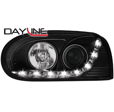 Faros Luz Diurna Vw Golf Iii 91-98_ Negro