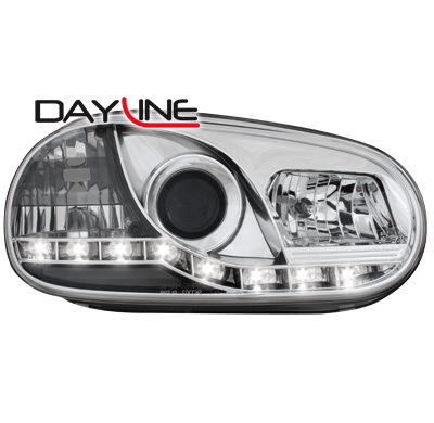 Luz Diurna Faros Vw Golf Iv _