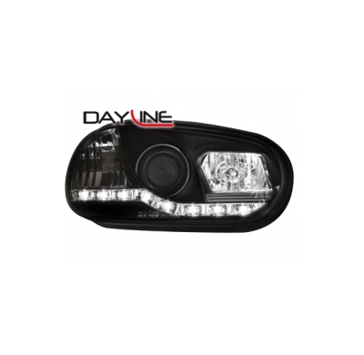 Luz Diurna Faros Vw Golf Iv _Negro