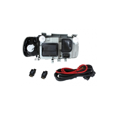 Faros Vw Polo 6n 95-98 _ Sin Angel Eyes_Negro