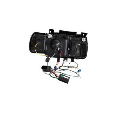 Faros Luz Diurna Vw Polo 6n 94-98 _  _ Negro