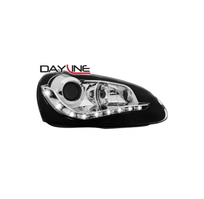 Faros Luz Diurna Vw Golf V 03-08_ _Negros