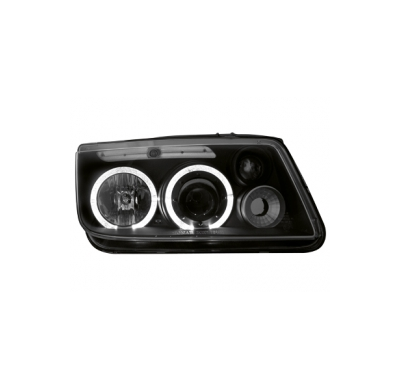 Faros Vw Bora _ 2 Angel Eyes (Ojos De Ángel) _ Negro