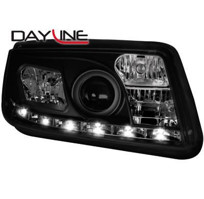 Faros Luz Diurna Vw Bora_ _Negro