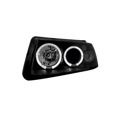 Faros Vw Passat 3b 97-01 _ 2 Angel Eyes (Ojos De Ángel) _ Negro