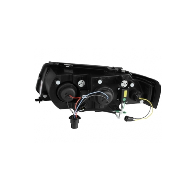 Faros Vw Passat 3b 97-01 _ Con Diseño Luz Diurna _ Negro