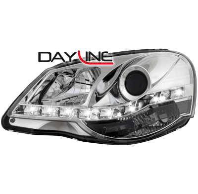 Faros Luz Diurna Vw Polo 9n3 05-09 _