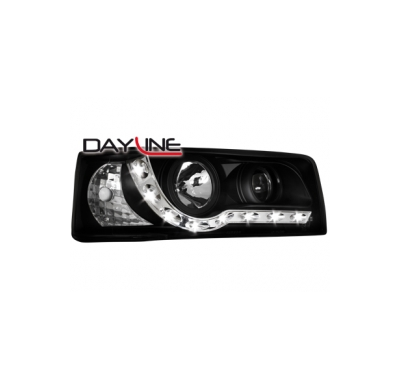 Faros Luz Diurna Vw T4 90-03 _ Negro