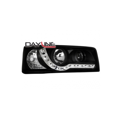 Faros Luz Diurna Vw T4 90-03 _ Negro