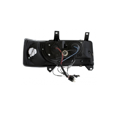 Faros Luz Diurna Vw T4 90-03 _ Negro