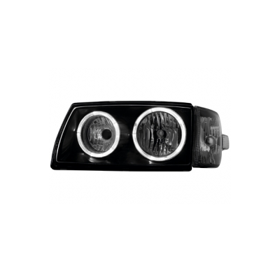 Faros Vw T4 97-03 _ 2 Angel Eyes De Luz De Posición _ Negro
