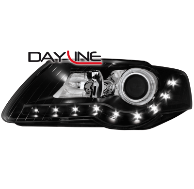 Faros Luz Diurna Vwpassat 3c 05+ _ _Negros