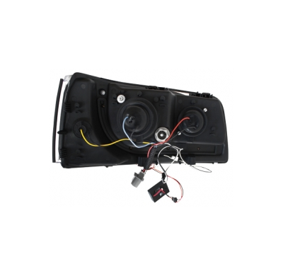 Faros Luz Diurna Vw T5 03 _ _Negro