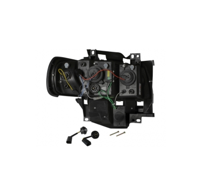 Faros Delanteros Luz Diurna Vw T4 96-03 _ Negros