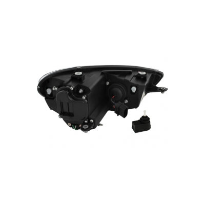 Faros Luz Diurna Vw Scirocco Iii 08+ Negros Intermitente Led