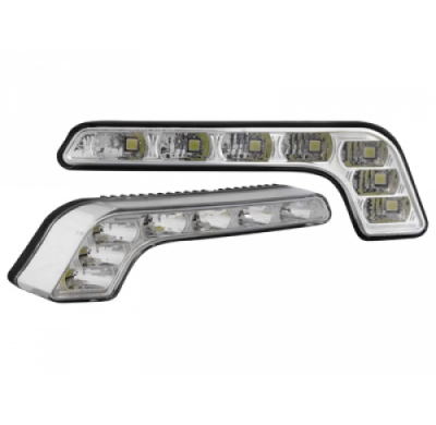 Luz Diurna Con 7 Hipower Led Lxhxt 185x20x34x55mm _ Cromado