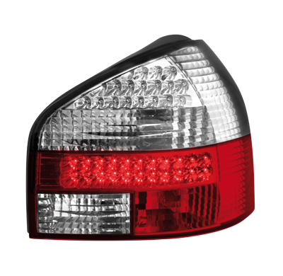 Pilotos Traseros Led Audi A3 8l 09.96-04_Rojo/Crystal