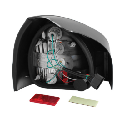 Pilotos Traseros Audi A3 8l 09.96-04_Rojo/Cromado