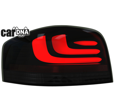 Pilotos Led Audi A3 8p 03-09 _ Negro/Ahumado Intermitentes Dinamicos