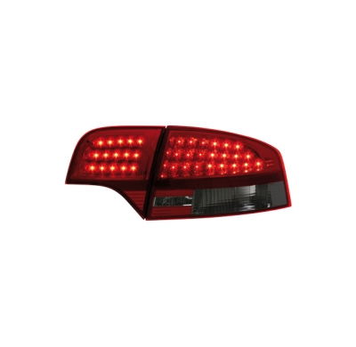 Pilotos Led Audi A4 B7 Limousine 04-08 _ Rojo/Ahumado