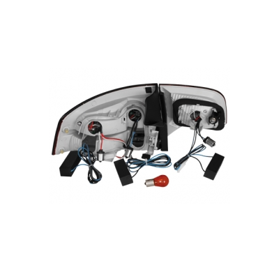 Pilotos Led Audi A4 B7 Limousine 04-08 _ Rojo/Ahumado