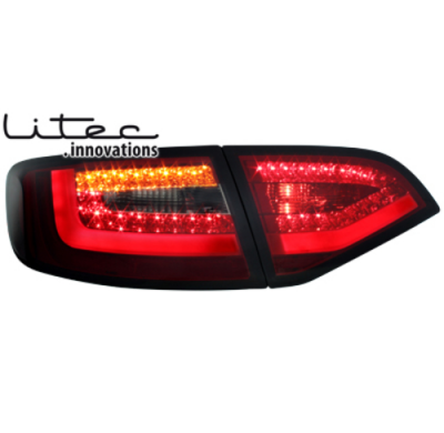 Pilotos Led Audi A4 B8 8k Avant 08-11 Rojo/Ahumado