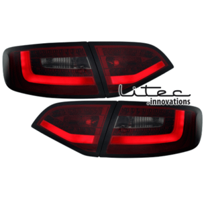 Pilotos Led Audi A4 B8 8k Avant 08-11 Rojo/Ahumado