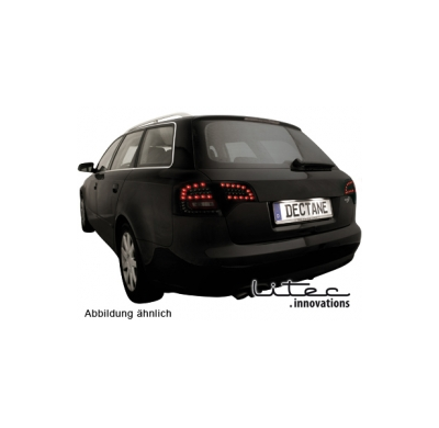 Pilotos Led Audi A4 Avant B7 04-08 _ Negro/Ahumado