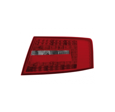 Pilotos Led Audi A6 4f Limousine 04-08 _ Rojo/Crystal