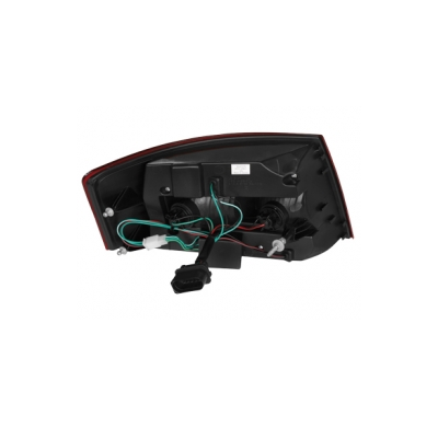 Pilotos Led Audi A6 4f Limousine 04-08 _ Rojo/Crystal