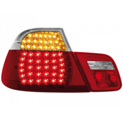 Pilotos Traseros Led Bmw E46 Coupé 98-02 _ Rojo/Crystal 4teilig