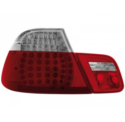 Pilotos Traseros Led Bmw E46 Coupé 98-02 _ Rojo/Crystal 4teilig