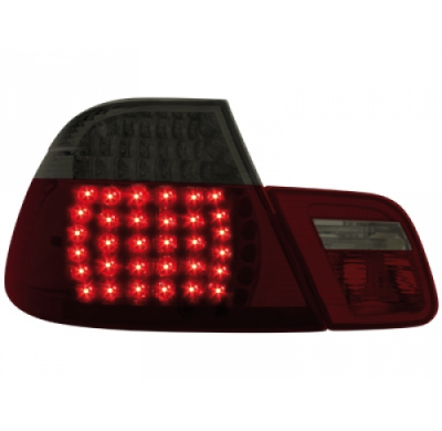 Pilotos Traseros Led Bmw E46 Coupé 98-02 _ Rojo/Ahumado 4teilig