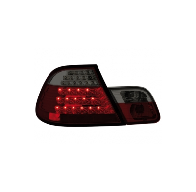 Pilotos Led Bmw E46 Coupe 98-03 _ Rojo/Ahumado