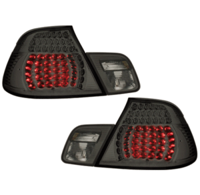 Pilotos Traseros Led Bmw E46 Coupé 98-03_Ahumado 4 Piezas