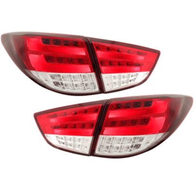 Pilotos Led Hyundai Ix35_2010+_ Rojo/Clear