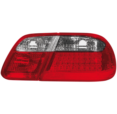 Pilotos Traseros Led Mercedes Benz W210 E Class 95-02_Rojo/Cromado