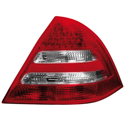 Pilotos Traseros Led Mercedes Benz C W203 04-05_Rojo/Crystal
