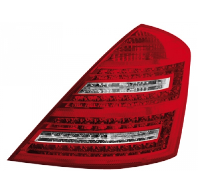 Pilotos Traseros Led Mercedes Benz S W221 Limousine_Rojo/Crystal